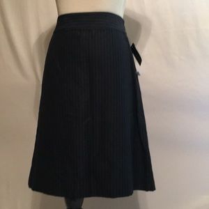DKNY Wool striped pencil skirt